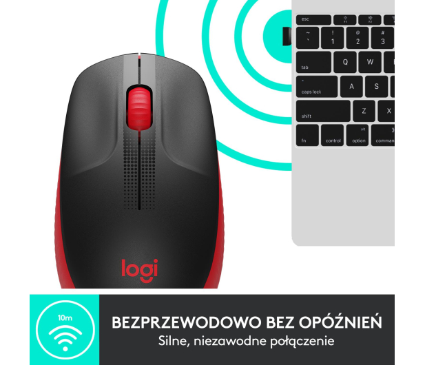 LOGITECH M190 Red - 591051 - zdjęcie 8